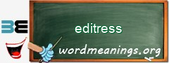 WordMeaning blackboard for editress